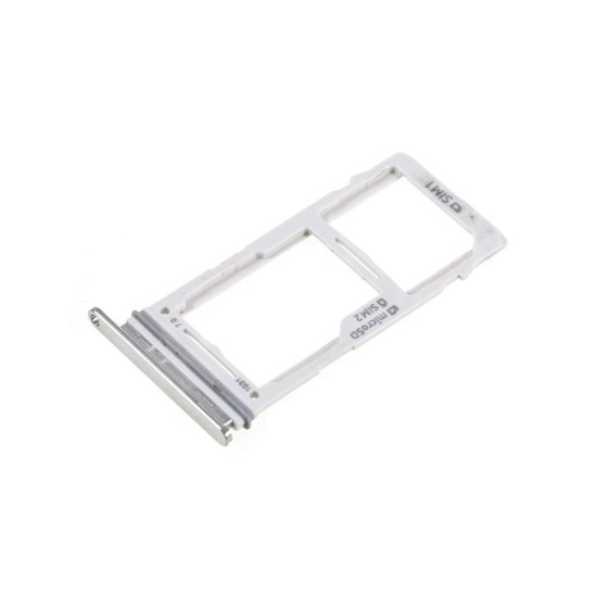 Sim Tray Samsung Galaxy S10/G973/S10 Plus/G975 Single Sim Silver Sim Tray Samsung Galaxy S10/G973/S10 Plus/G975 Single Sim Silver